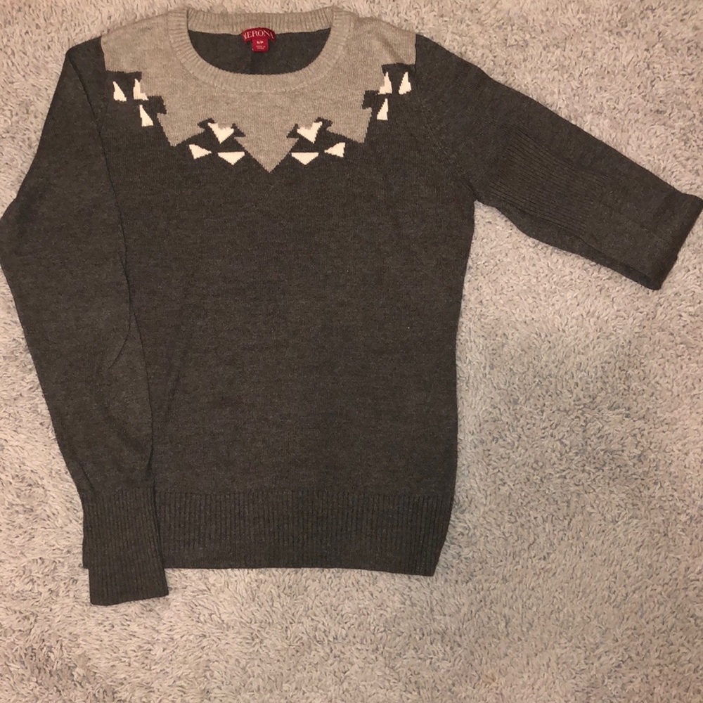 Gray Long Sleeve Sweater